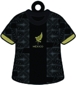 Llavero jersey negro con dorado
